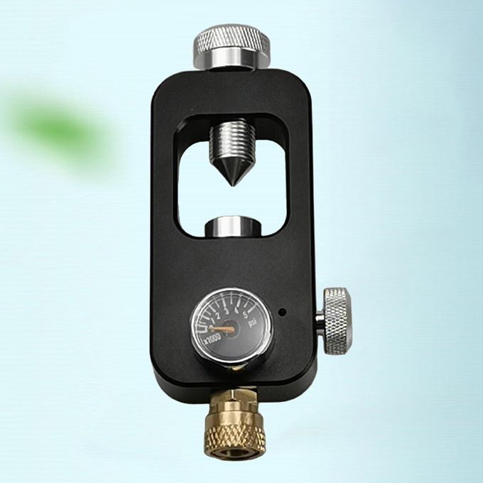 Underwater Diving Oxygen Bottle Lightweight Air Tank Black_Gauge_B