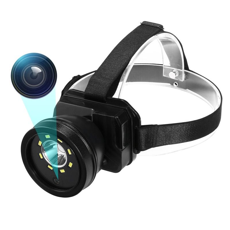 Outdoor Sports Camera With Headlamp USB Charging Waterproof