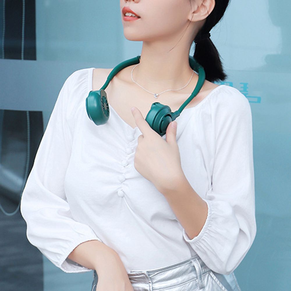 Portable Mini Neck Fan Hand Free Hanging USB Neck Fan
