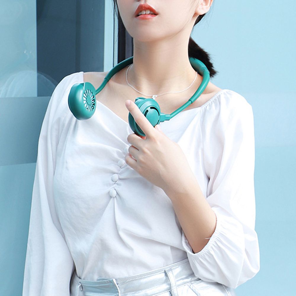 Portable Mini Neck Fan Hand Free Hanging USB Neck Fan