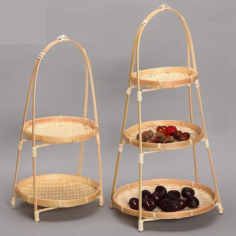 Baskets Tier Rack Fruit Bread Food Storage Kitchen Decorate