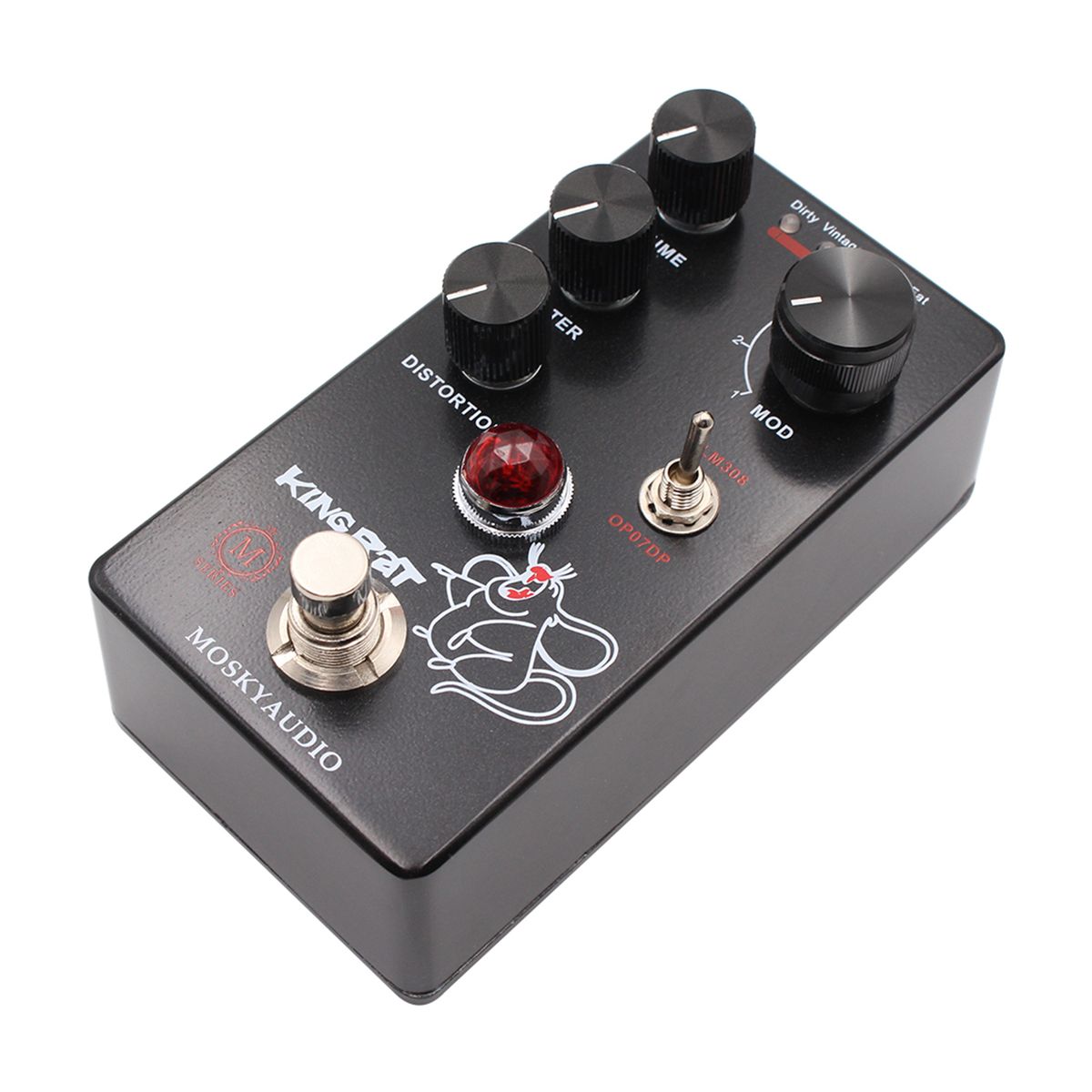 MOSKYAudio Fuzz Distortion Guitar Effect Pedal 4 Mode