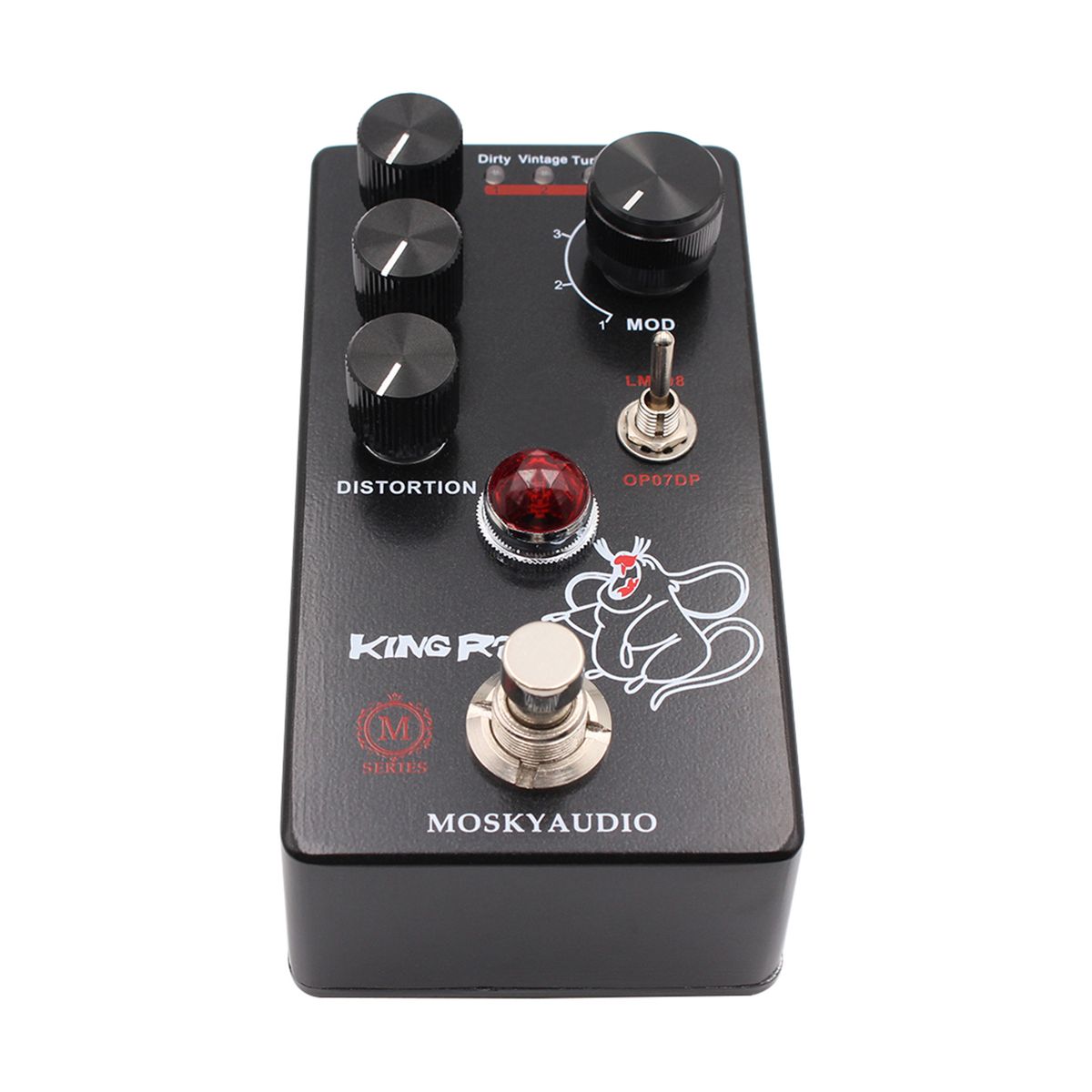 MOSKYAudio Fuzz Distortion Guitar Effect Pedal 4 Mode