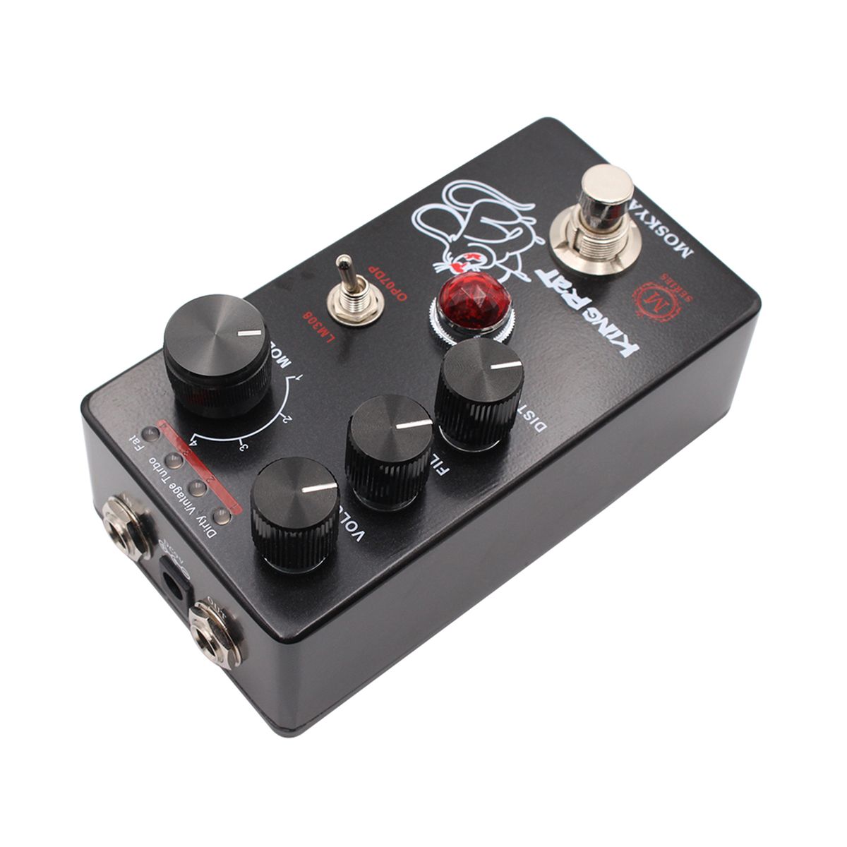 MOSKYAudio Fuzz Distortion Guitar Effect Pedal 4 Mode