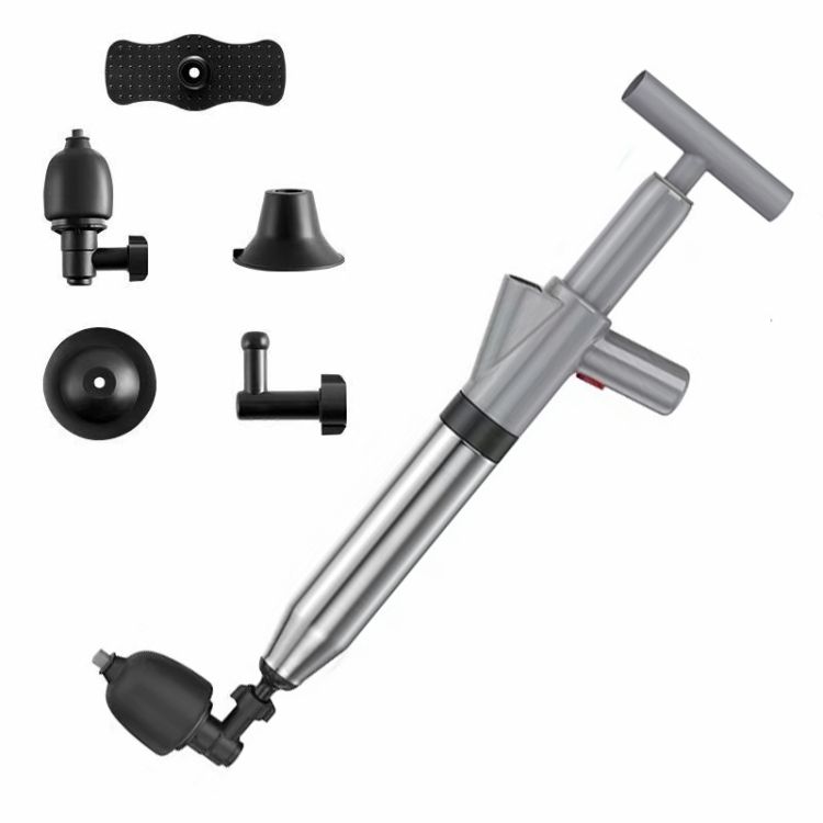 Toilet Pipe Dredger Toilet Sewer Floor Drain HX28 (Gray)