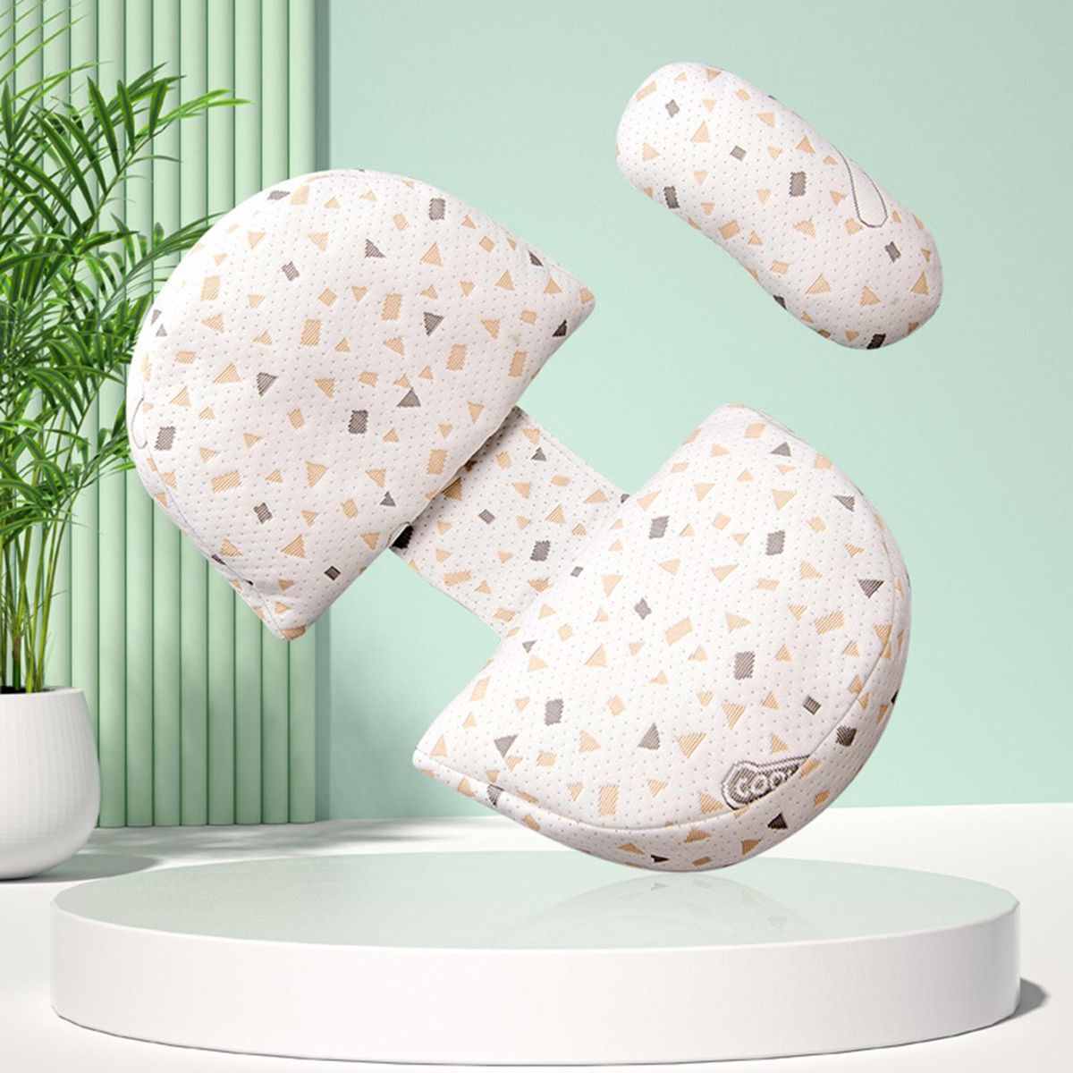 Pregnancy Pillow with Machine Washable Fabric U-shaped Pregnancy Grey