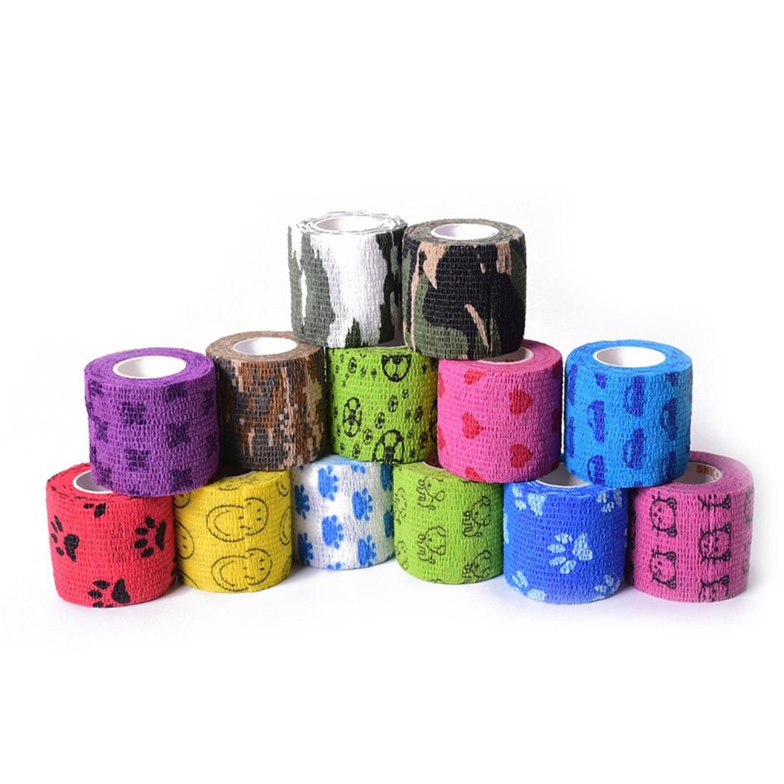 13 Rolls Self Adhesive Bandage Wrap Non-Woven Breathable Stretchy 5cm Wide