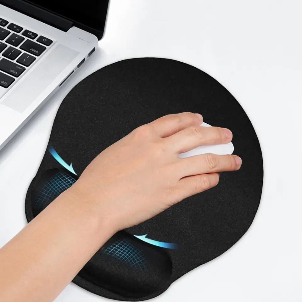 Soft Mouse Pad Comfortable Wrist Rest Support For PC + Mouse