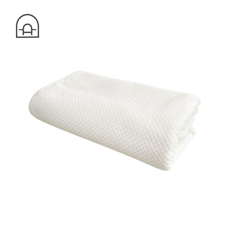 Bath Towel Women's Summer Cotton Pineapple Plaid Wearable Adult Swimming Men's Absorbent White White, Thin Style Three-Piece Set