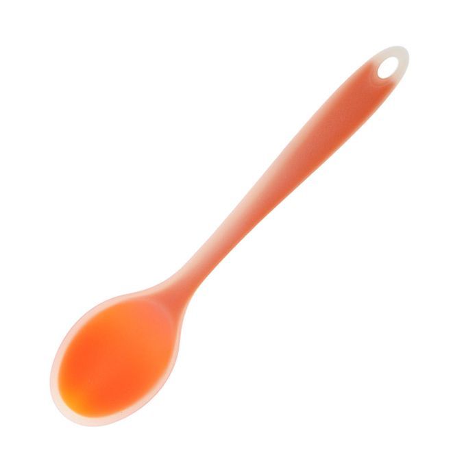 Silicone Ladle Soup Spoon Nonstick Cooking Accs Kitchen Orange #1