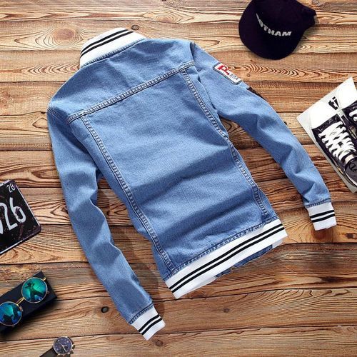 Denim Classy Lightweight Unisex Jean Jacket -  {Blue}
