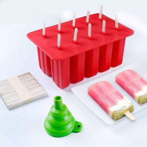 Silicone Popsicle Molds Ice Lolly/Ice Cream/Bar Maker