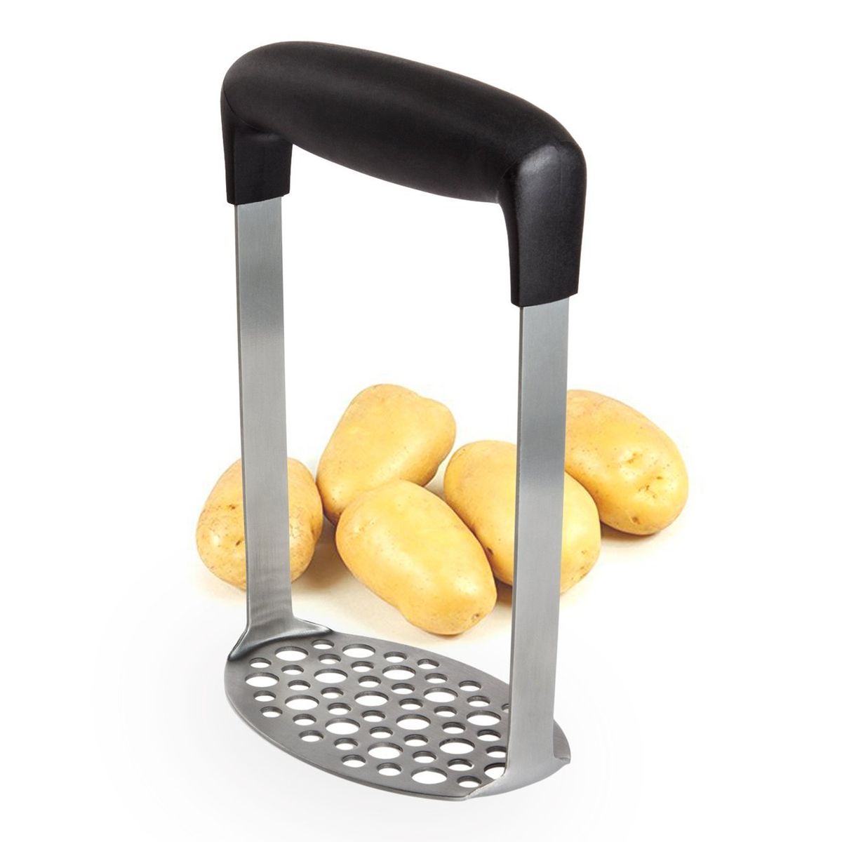 Stainless Steel Potato Masher Peeler Wave Cutter Holder