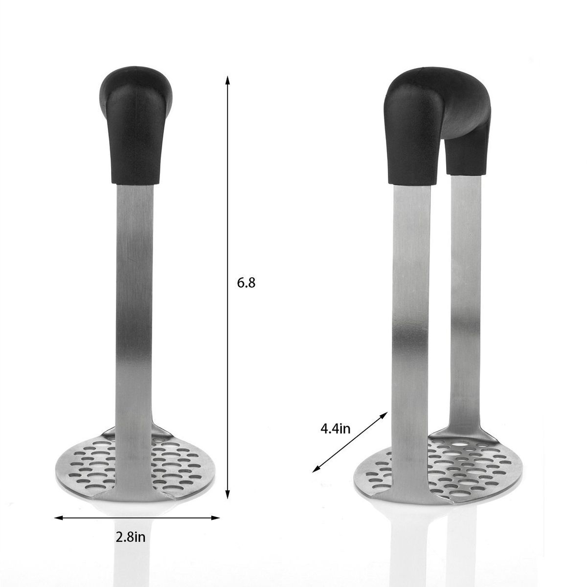 Stainless Steel Potato Masher Peeler Wave Cutter Holder