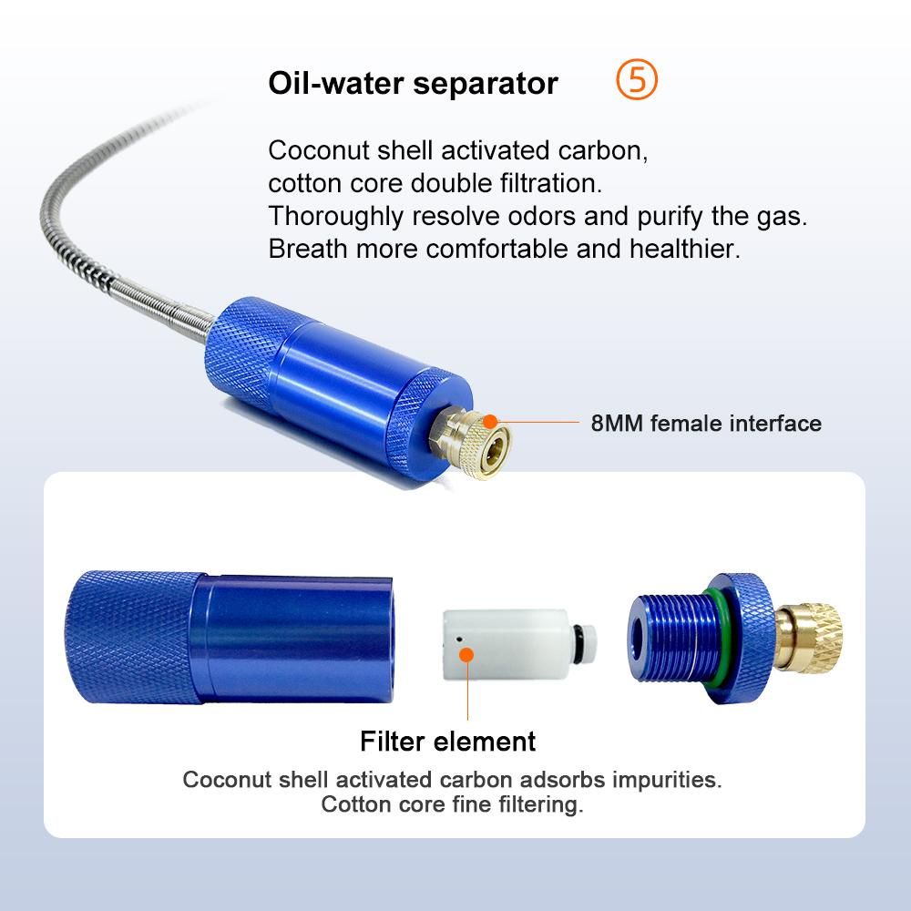 SMACO High Pressure Hand Pump Diving Oxygen Cylinder Inflator Operated Air Pump Compressor oxygen cylinder diving bottle