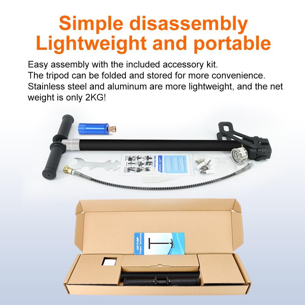 SMACO High Pressure Hand Pump Diving Oxygen Cylinder Inflator Operated Air Pump Compressor oxygen cylinder diving bottle