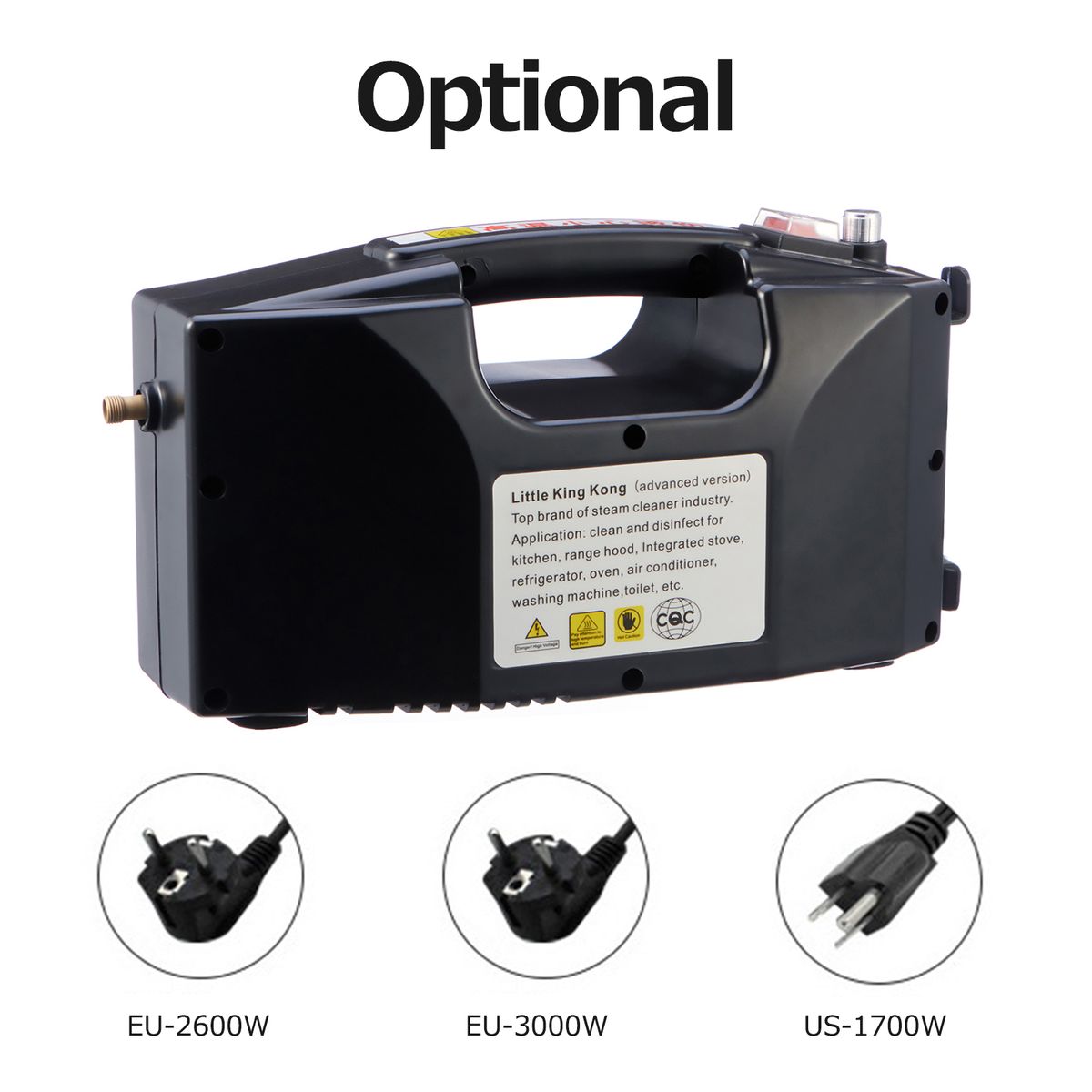 Handheld Steam Cleaner Kit With Extension Rod And 5 Cleaning