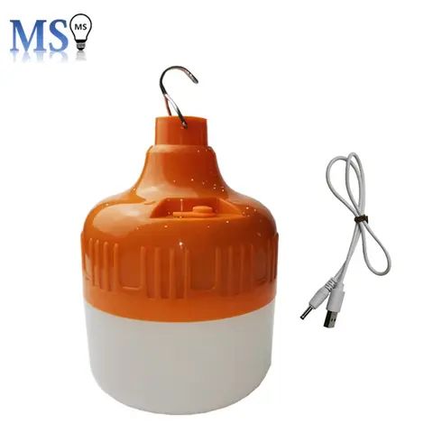 Rechargeable USB Emergency Lamp Outdoor Hanging Bulb 130W