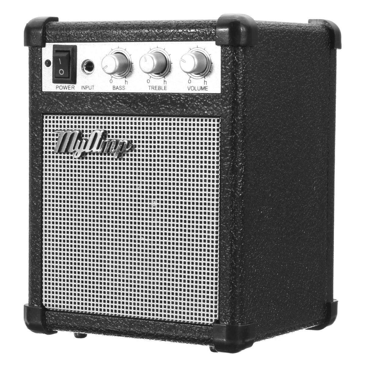 4 Inch Micro Portable 5watt Powered Guitar Amp Amplifier 4 Ohms With USB Black