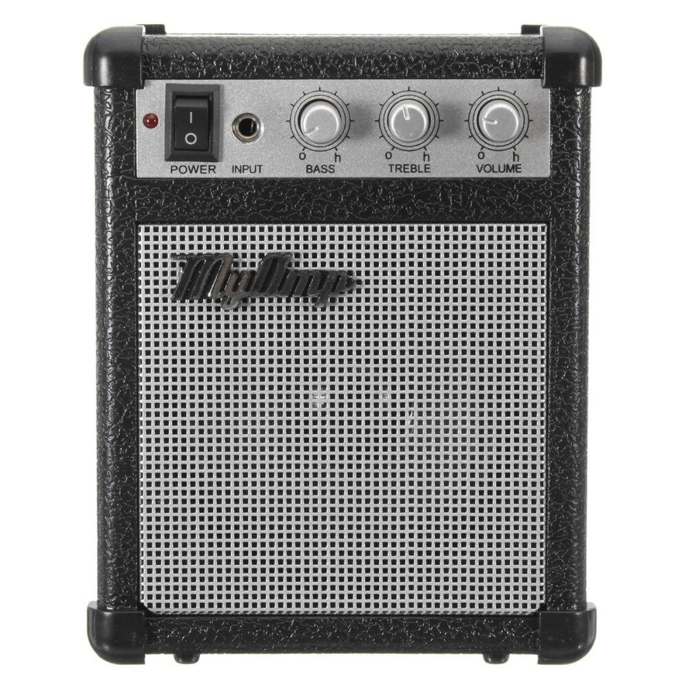 4 Inch Micro Portable 5watt Powered Guitar Amp Amplifier 4 Ohms With USB Black