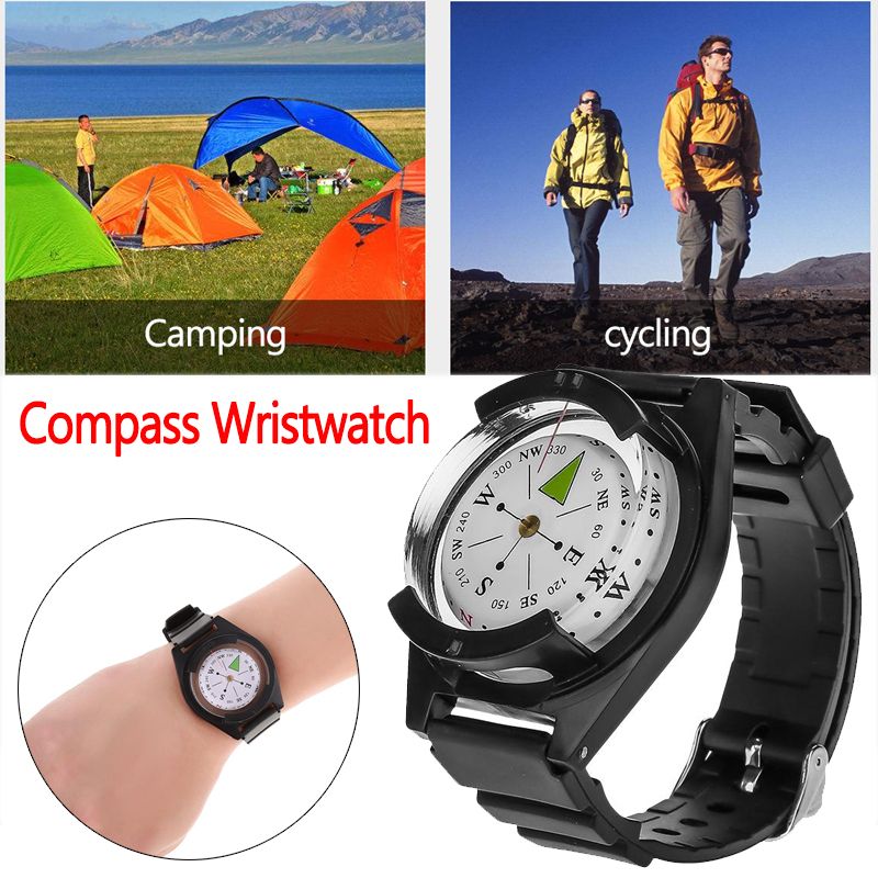 Waterproof Mini Wristwatch Design Compass Lightweight For