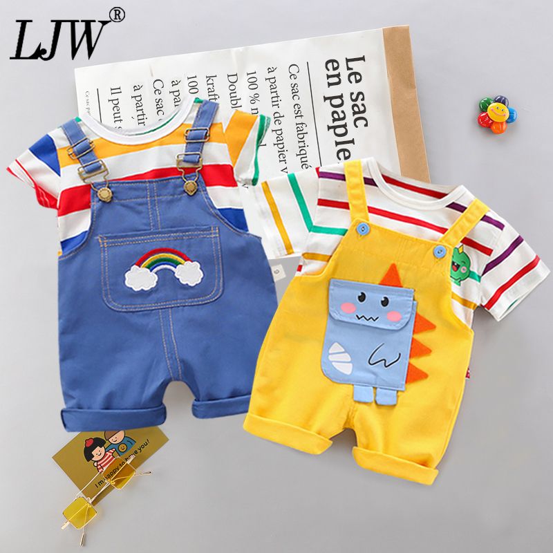 LJW 2022 Cartoon Infant Suits Baby Clothing Set For Boys