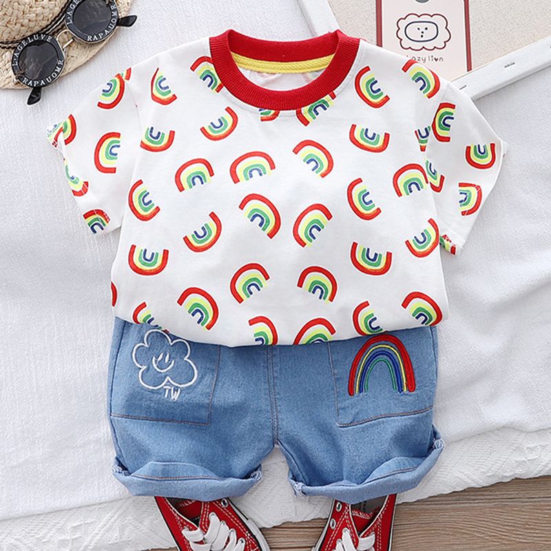 LJW 2022 Cartoon Infant Suits Baby Clothing Set For Boys