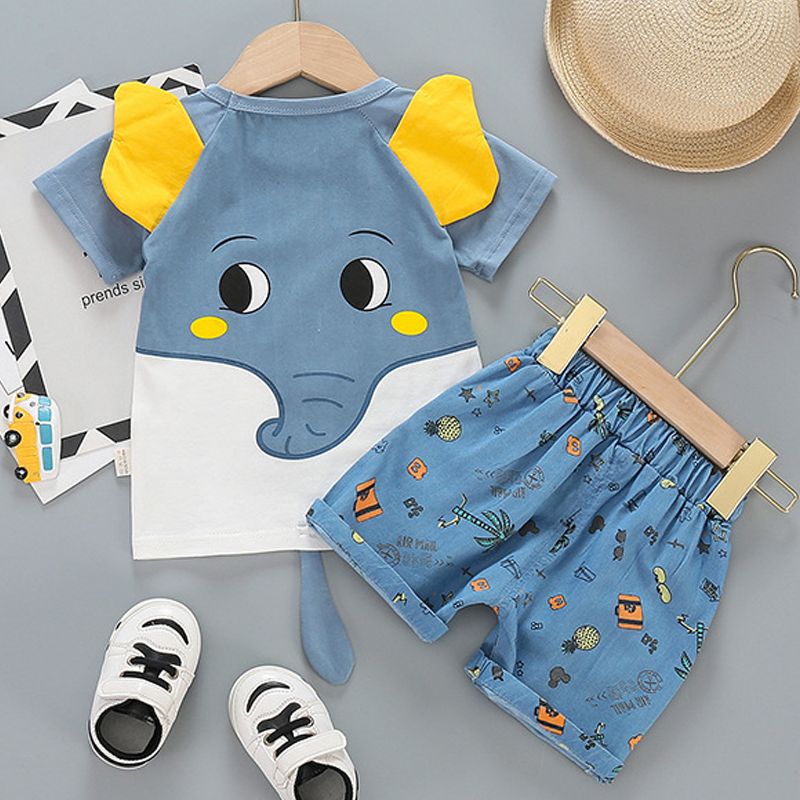 LJW 2022 Cartoon Infant Suits Baby Clothing Set For Boys