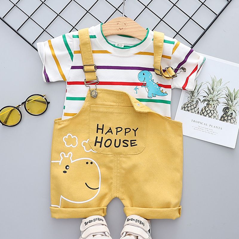 LJW 2022 Cartoon Infant Suits Baby Clothing Set For Boys