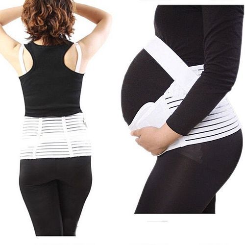 Pregnancy Support Belly,waist,back,Maternity Belt WHITE
