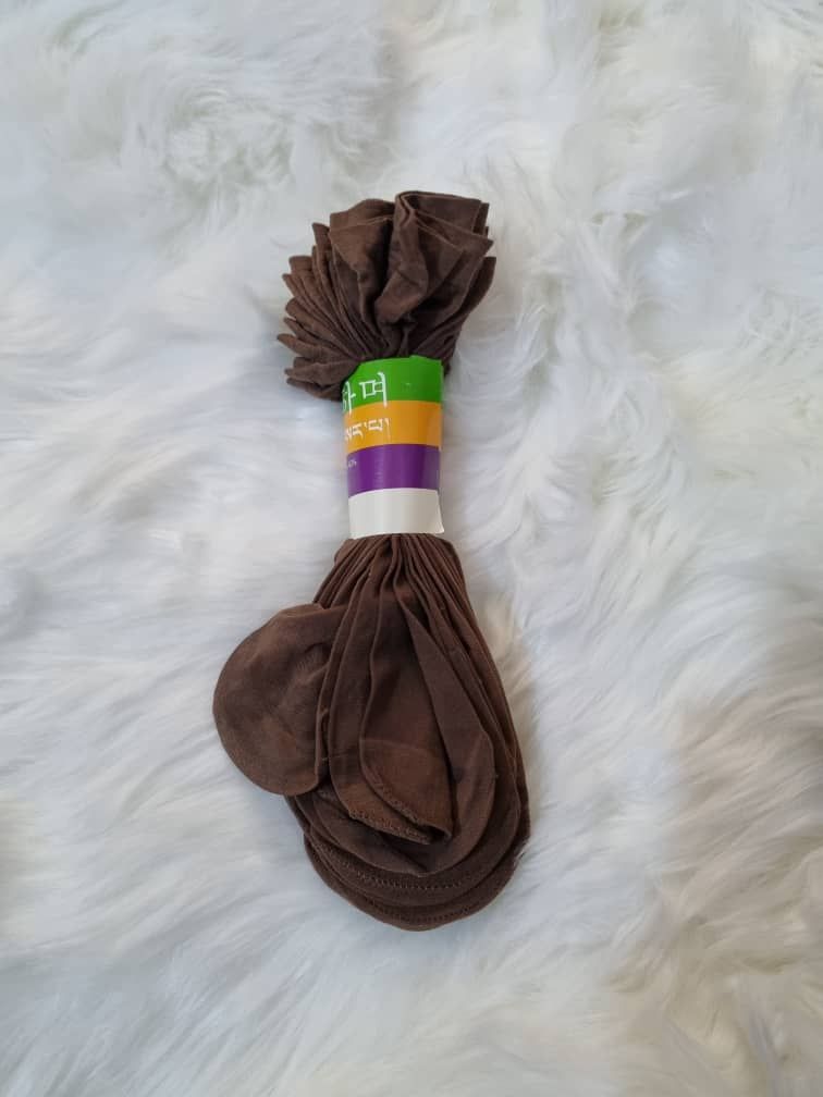 Brown Ankle Sheer Socks ( 10 Pairs)