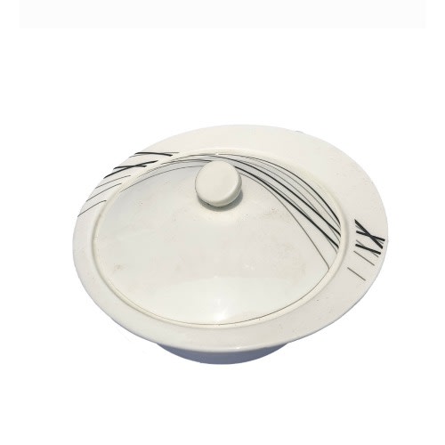 Ceramic Dish With Cover - 18cm