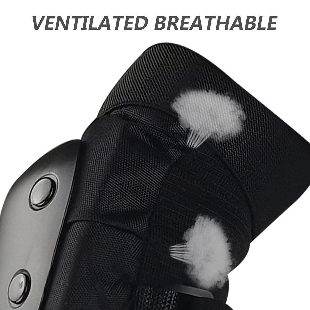 6Pcs/Set 2 Wrist Guards + 2 Elbow Pads + 2 Knee Pads Thicken