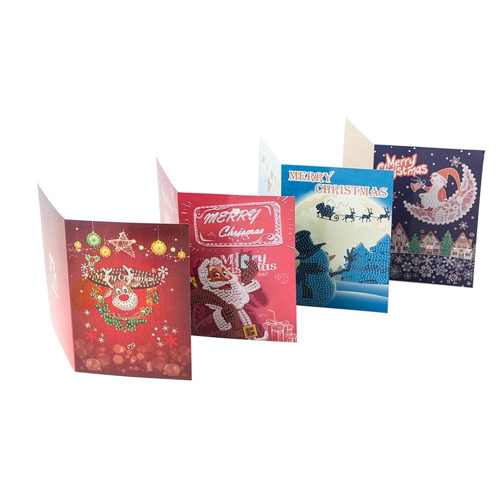 5D Diamond Painting Christmas Cards Diamond Embroidery