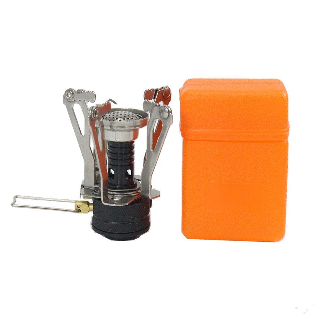 Outdoor Cooking Utensils Camping Cookware Non-Stick Bowl Pot With Mini  Stove Burner For