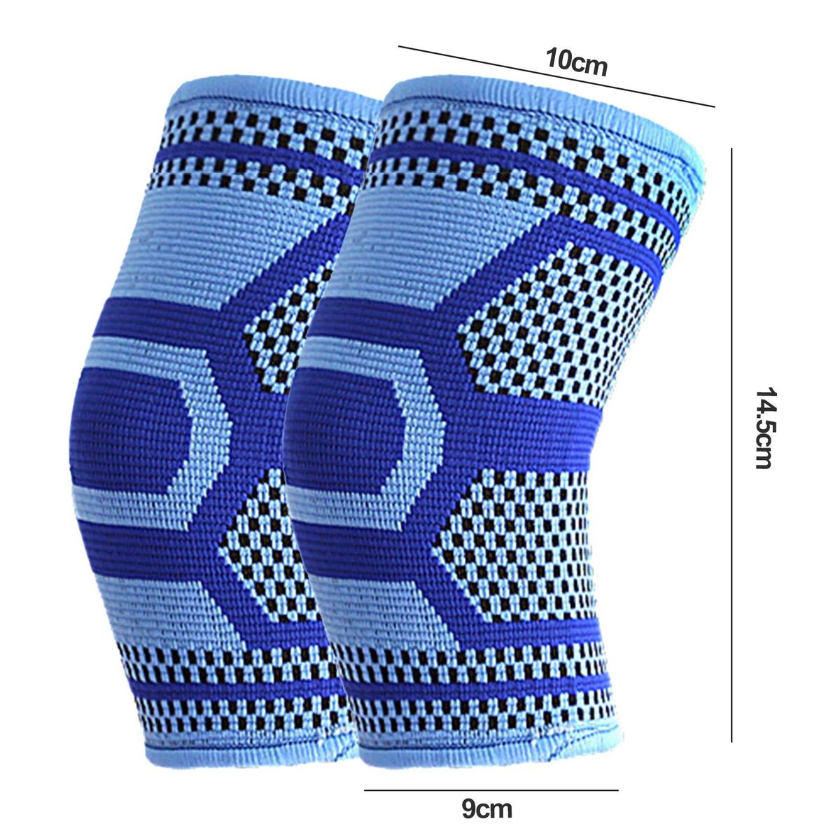 Sports Elbow Pad Kids Soft Breathable Elbow Compression for Active Blue
