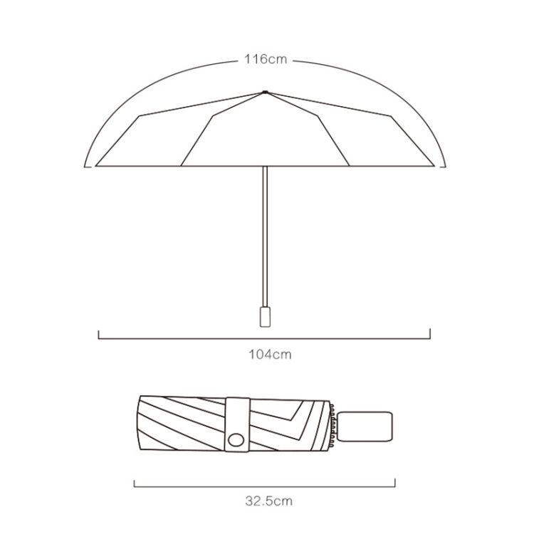 Car Reverse Folding Vinyl Sunscreen Sunny Rain Umbrella