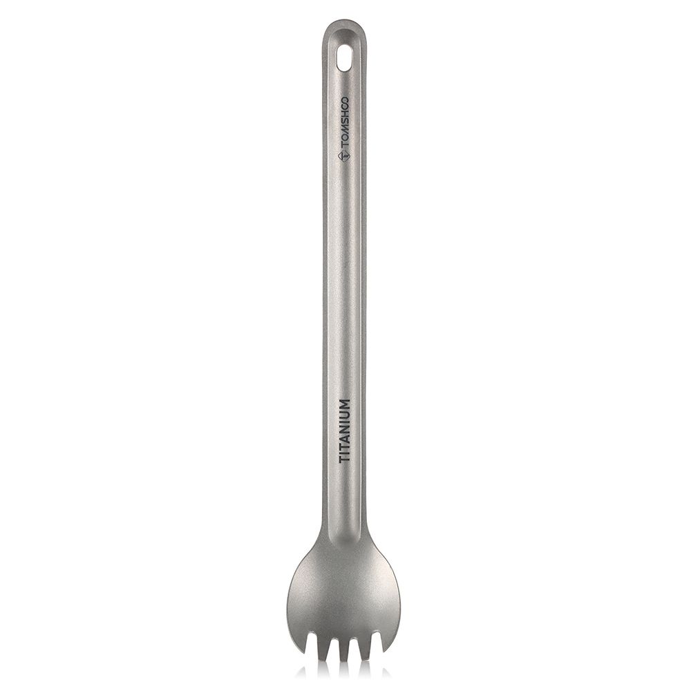 Titanium Long Handle Spork Outdoor Portable Matte