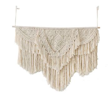 Large Macrame Tapestry Wall Hangding Geometric Art Wall Decor Bohemian Home Bedroom Background Chic Handicrafts Woven Tapestry