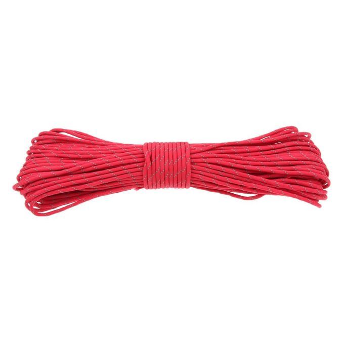 34 Yd Reflective Guyline Tent Rope Camping Cord Paracord 9 Strand Red
