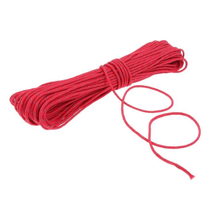 34 Yd Reflective Guyline Tent Rope Camping Cord Paracord 9 Strand Red