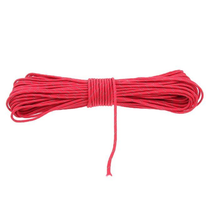 34 Yd Reflective Guyline Tent Rope Camping Cord Paracord 9 Strand Red