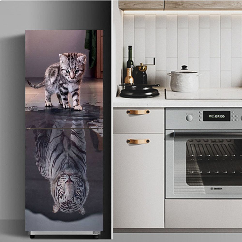 Wine Cabinet Design Poster For Fridge Waterproof Vinly