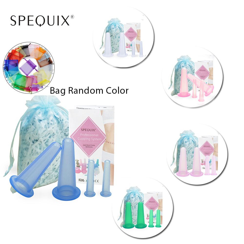 Therapy Masajeador Body Cup Set Massage Anti 4PCS/Set Cellulite Vacuum Set Cup Silicone Massager Cup Cups