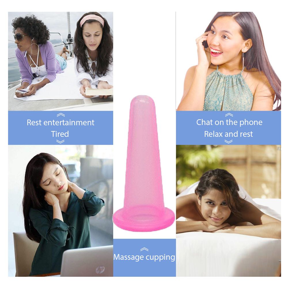 Therapy Masajeador Body Cup Set Massage Anti 4PCS/Set Cellulite Vacuum Set Cup Silicone Massager Cup Cups