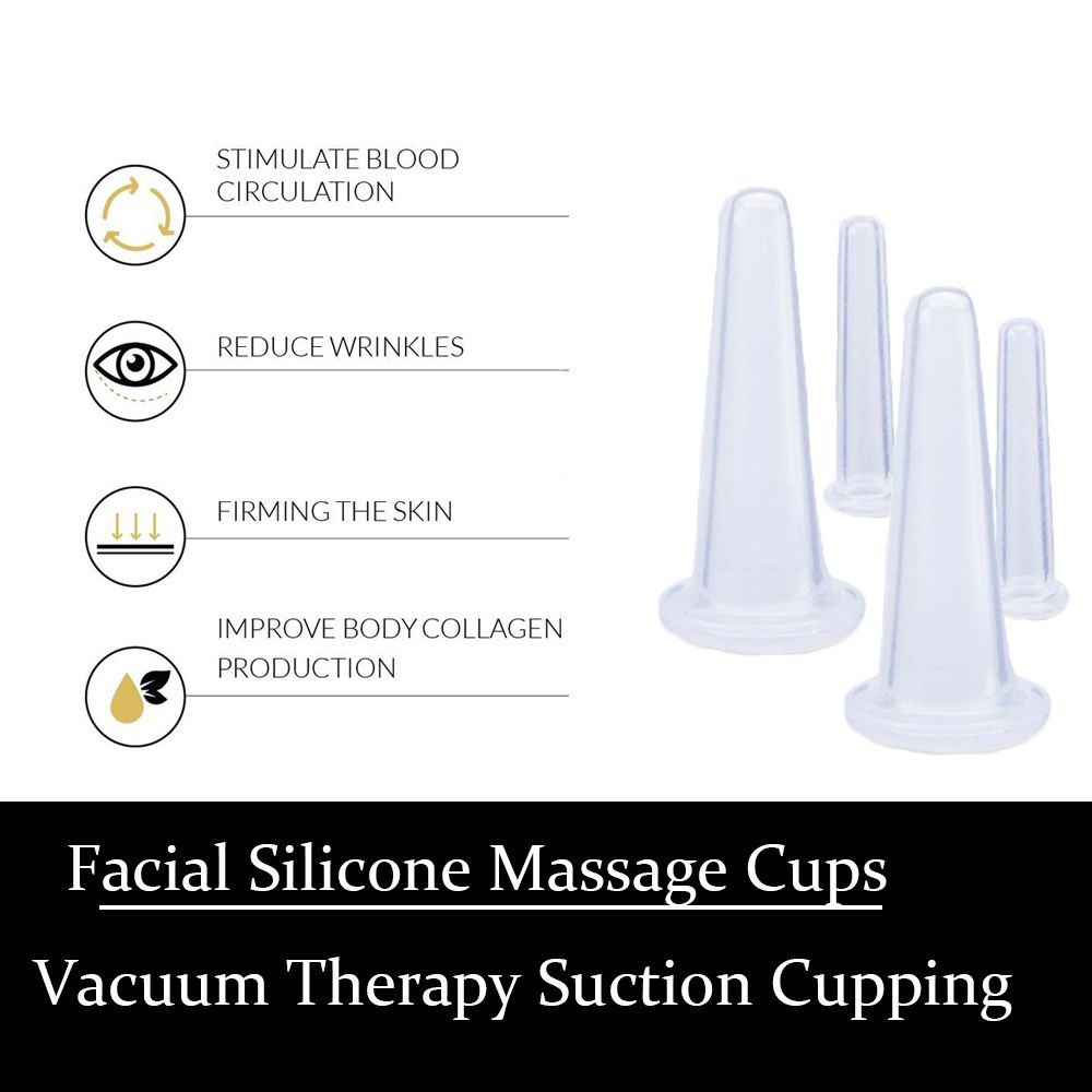 Therapy Masajeador Body Cup Set Massage Anti 4PCS/Set Cellulite Vacuum Set Cup Silicone Massager Cup Cups
