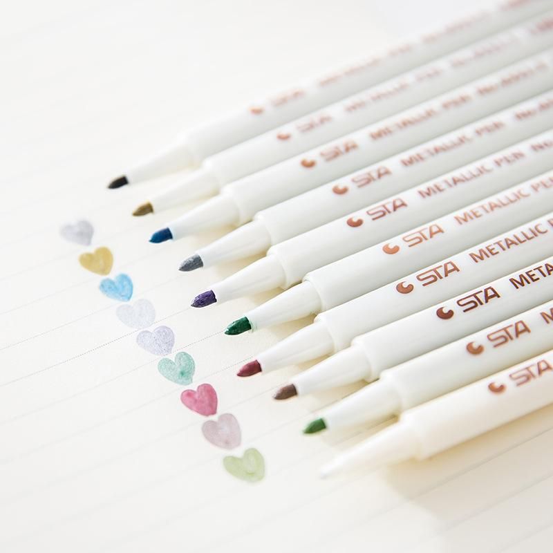 Star metal color paint pen creative multi-function marker pen touch up pen graffiti pen wholesale 1mm
