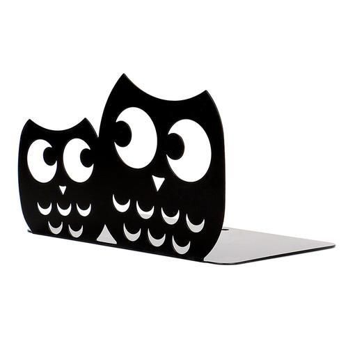 2PCS A Pair Of Iron Owl Nonskid Bookends Bookends Art Bookends Decorative Book Organizer
