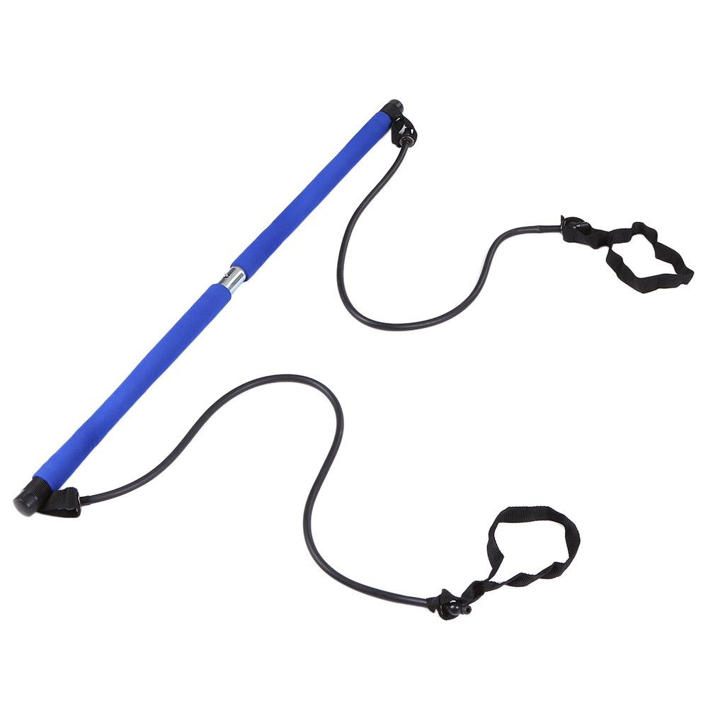 Portable Pilates Bar Kit Resistance Band Muscle Toning Bar