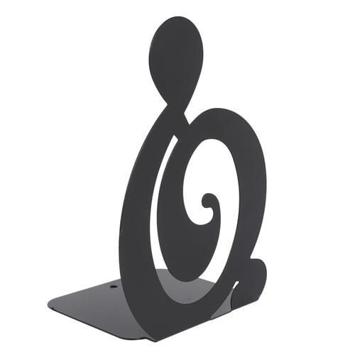 Musical Note Metal Bookends Iron Support Holder Desk Stands For Books
